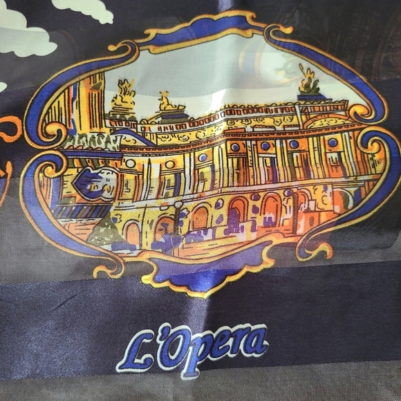 𝅺J.Mico Sancho Souvenir de Paris vintage scarf - Picture 10 of 11